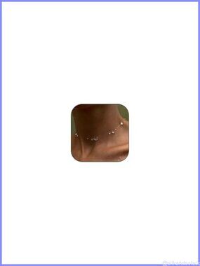 Floating Dewdrop Illusion Choker Necklace with Extender Chain